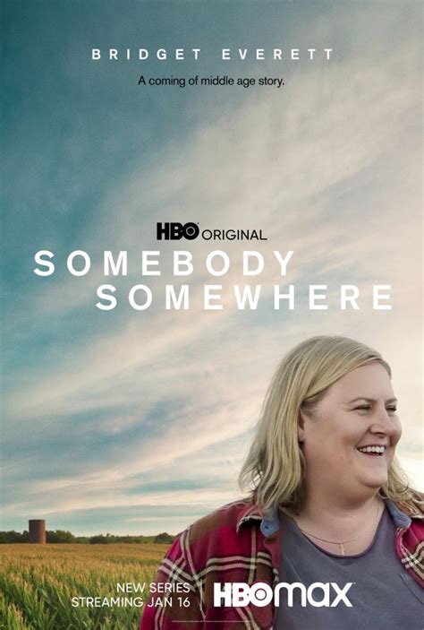  Somebody Somewhere: Season 1. 7 EPISODES | TV-MA. WATCH NOW. A Kansas woman finds the passion and joy missing from her life thanks to a group of outsiders in this comedy series. 1. BFD. An unmoored Sam receives an unexpected lifeline from her coworker, Joel. 2. Knick-Knacks and Doodads. 
